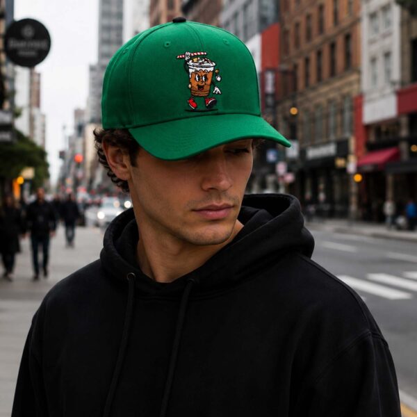Reading Iced Coffees On Field High Profile Fitted Hat