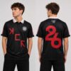 My Chemical Romance MCR Anfield Liverpool Black Soccer Jersey