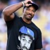 Myles Garrett Wearing LA Dodgers Kobe Bryant Shirt
