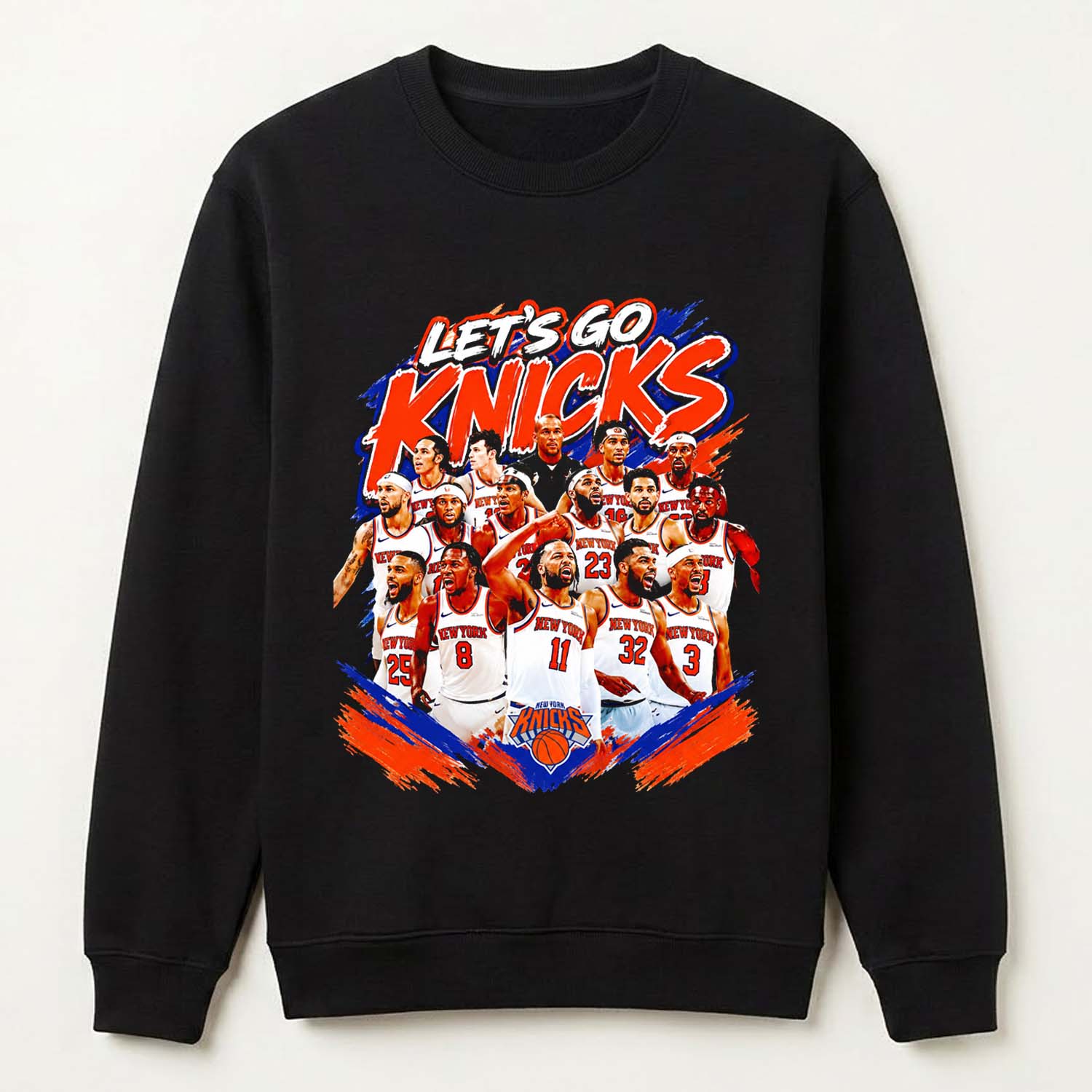 NY Knicks Basketball Players Team Roster Lets Go Knicks Shirt