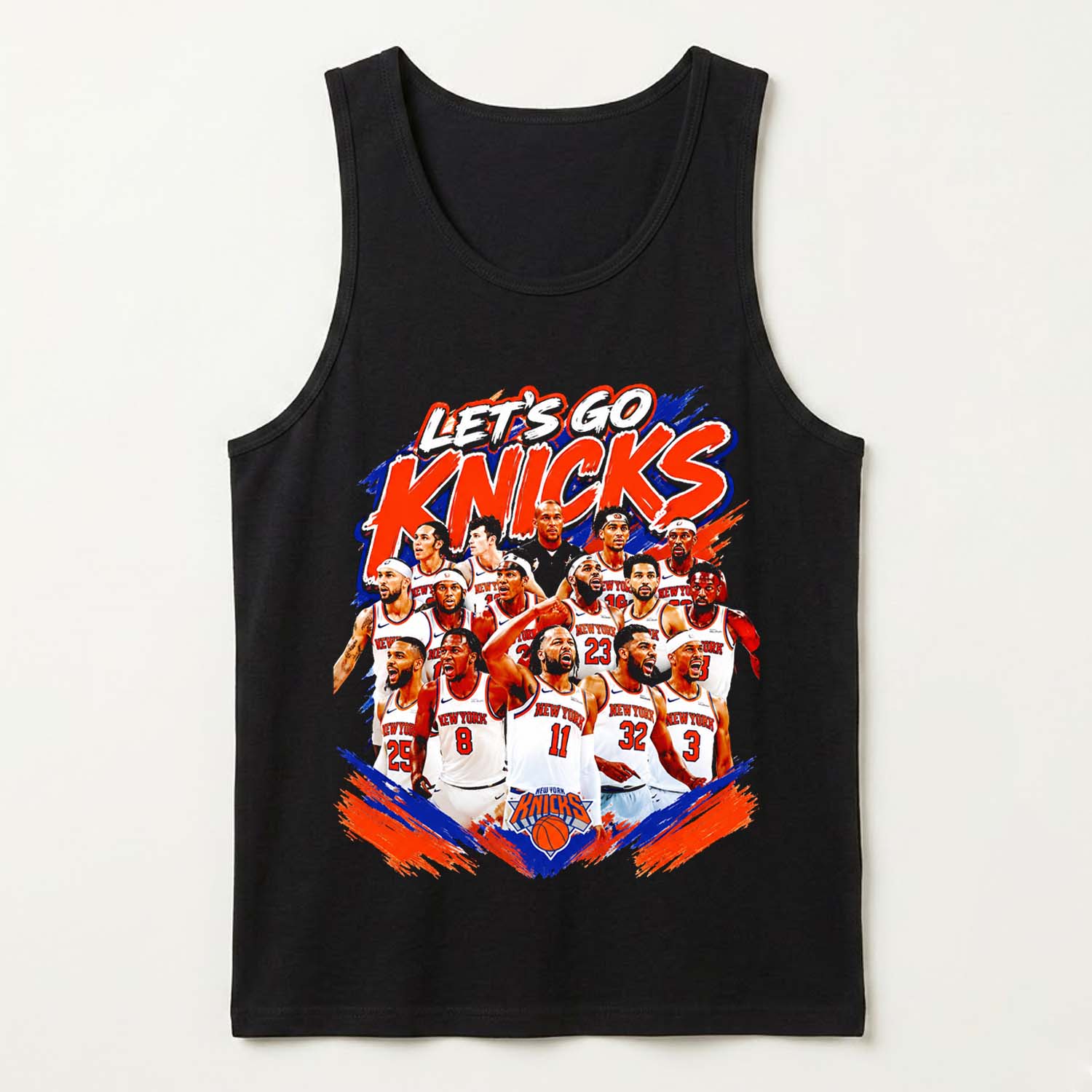 NY Knicks Basketball Players Team Roster Lets Go Knicks Shirt