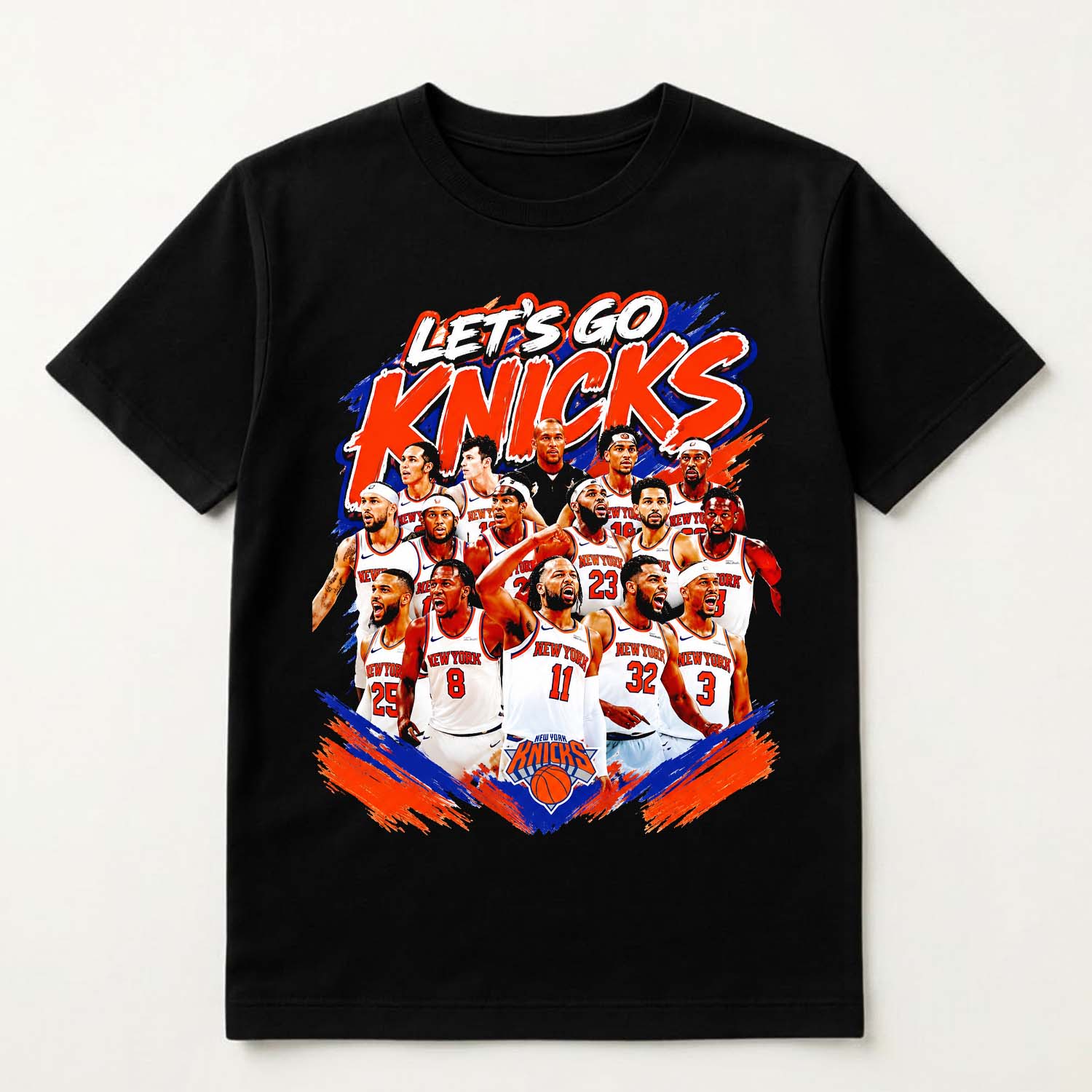 NY Knicks Basketball Players Team Roster Lets Go Knicks Shirt