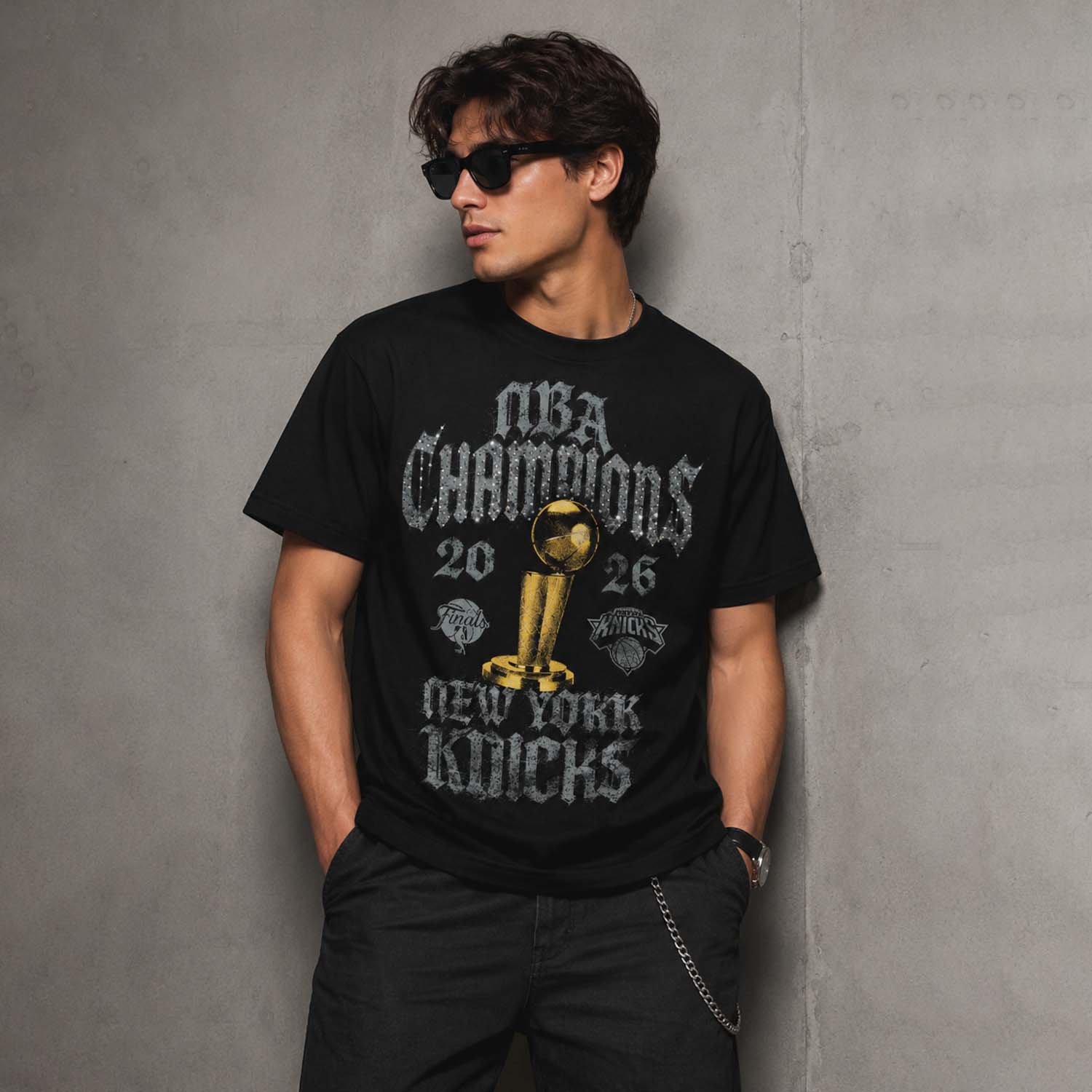 Unisex NY Knicks NBA Champions Locker Room Shirt