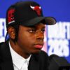 Caleb Wilson Chicago Bulls Patch Black Hat