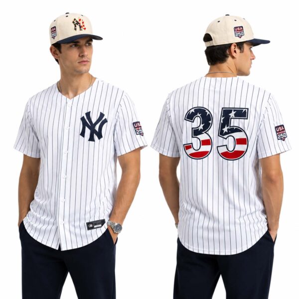 Combo NY Yankees Independence Day Years USA Special Baseball Jersey