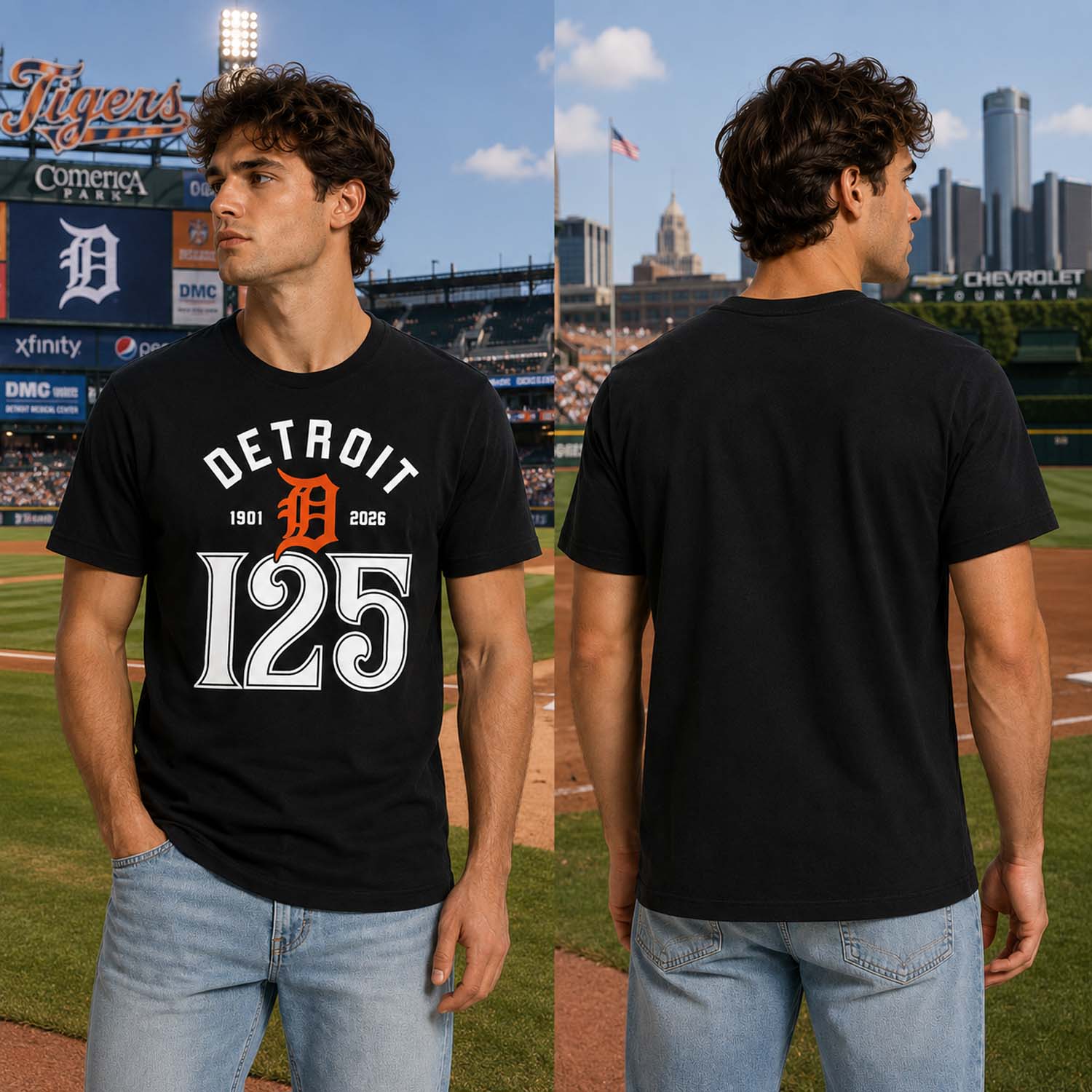 Detroit Tigers th Anniversary Shirt