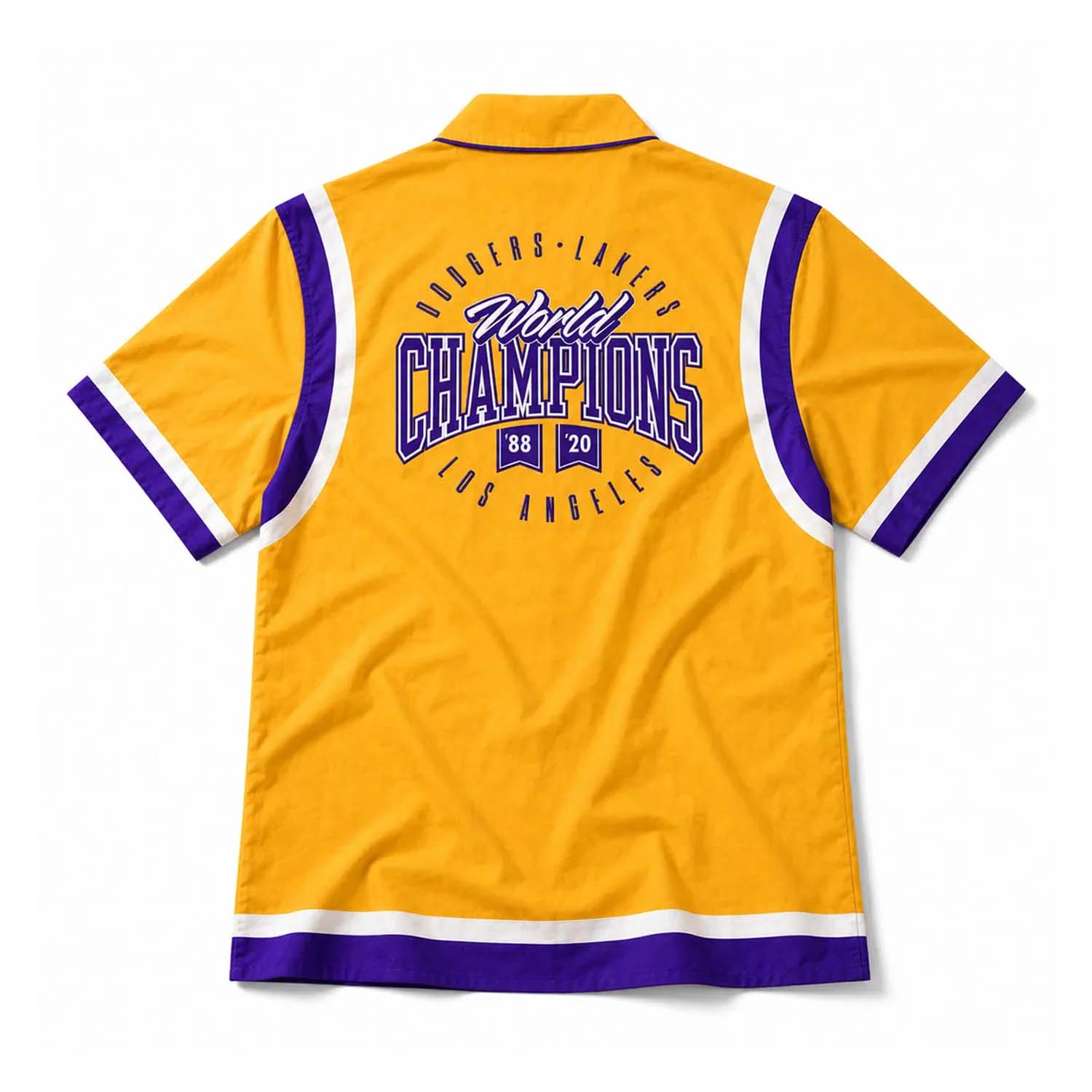 LA Dodgers LA Lakers Night Hawaiian Shirt