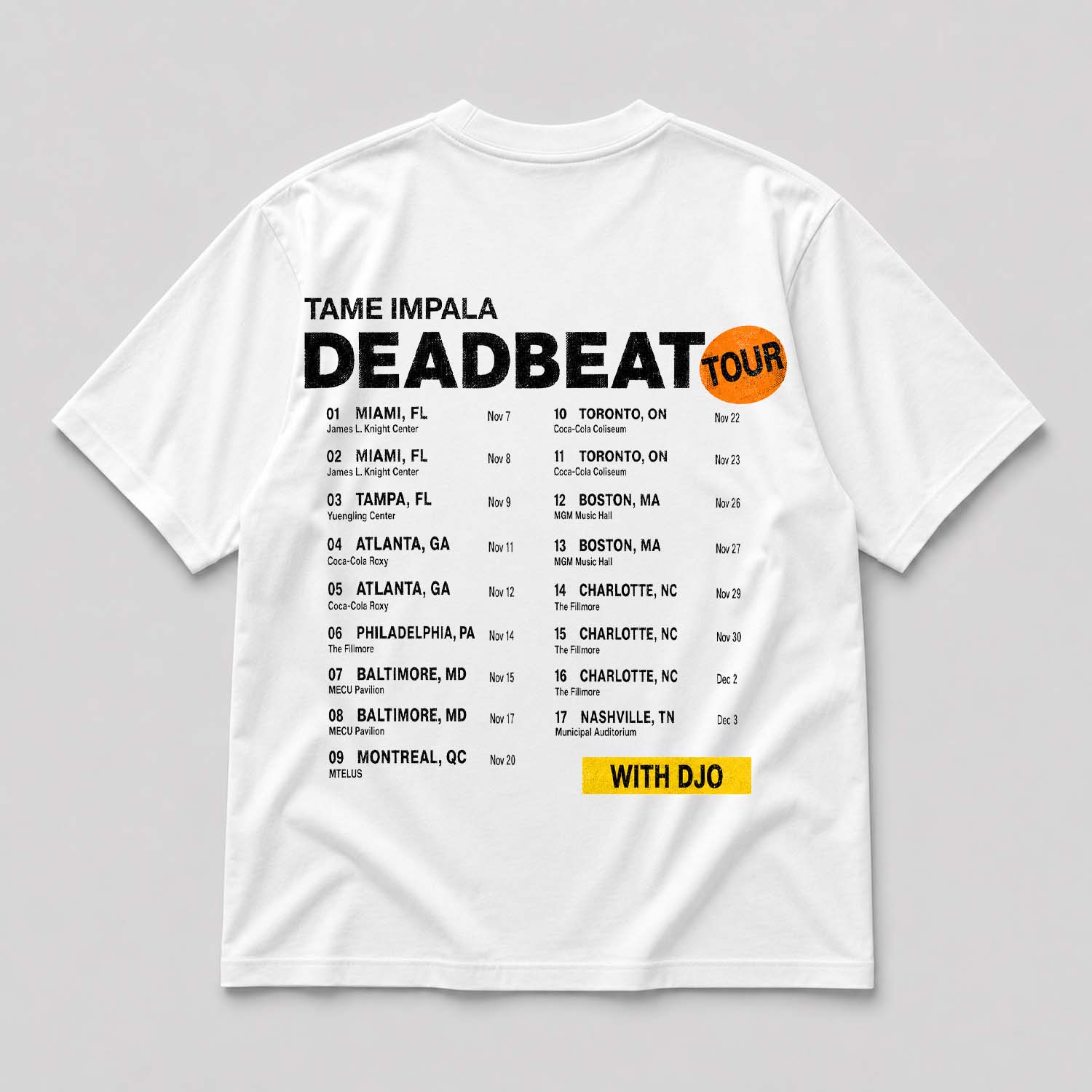 Tame Impala Deadbeat Tour Shirt