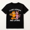 I Love Lasagna and Latinas Black Shirt