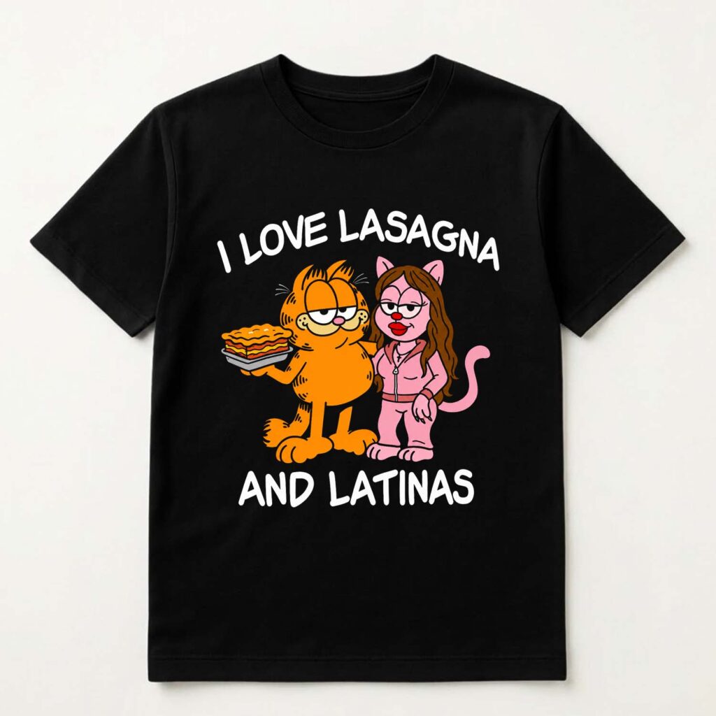 I Love Lasagna and Latinas Black Shirt