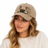 French Bulldog Floral Embroidered Hat