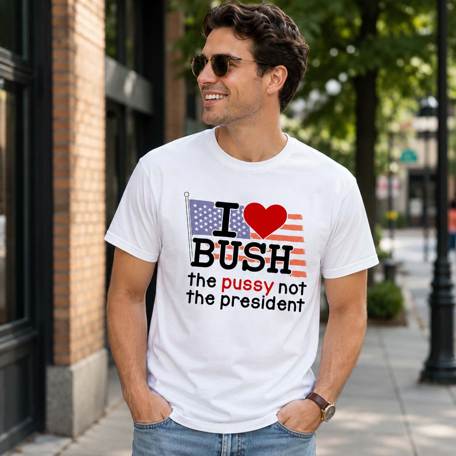 I Love Bush The Pussy Not The President Shirt