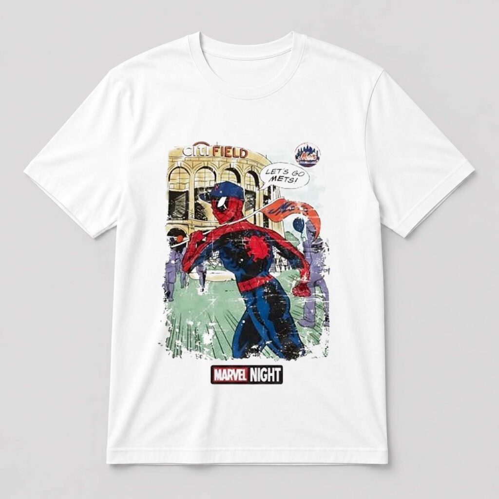 Spider Man Marvel Night at Citi Field Let’s Go Mets Shirt Spider Man Marvel Night at Citi Field Let’s Go Mets Shirt