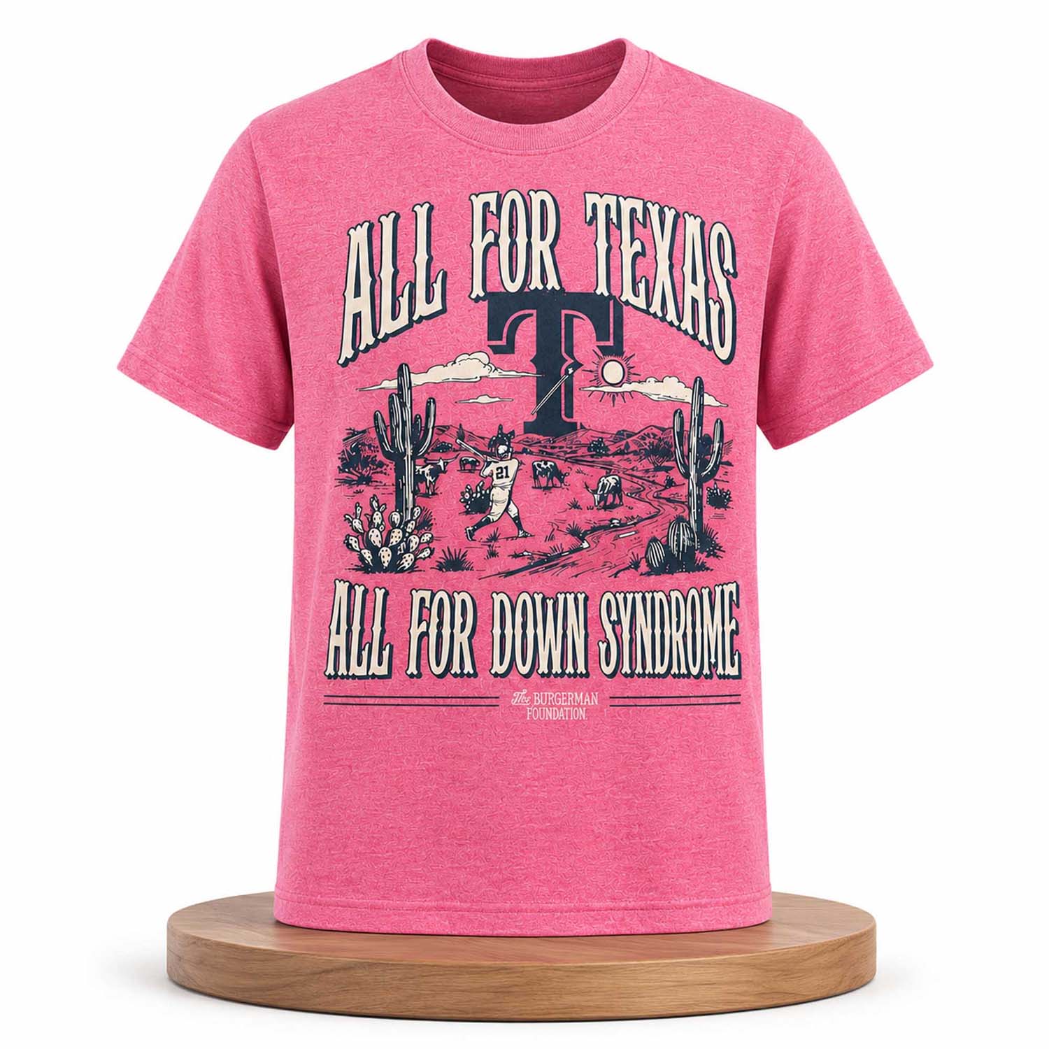 Texas Rangers All For Texas All For Down Syndrome Shirt