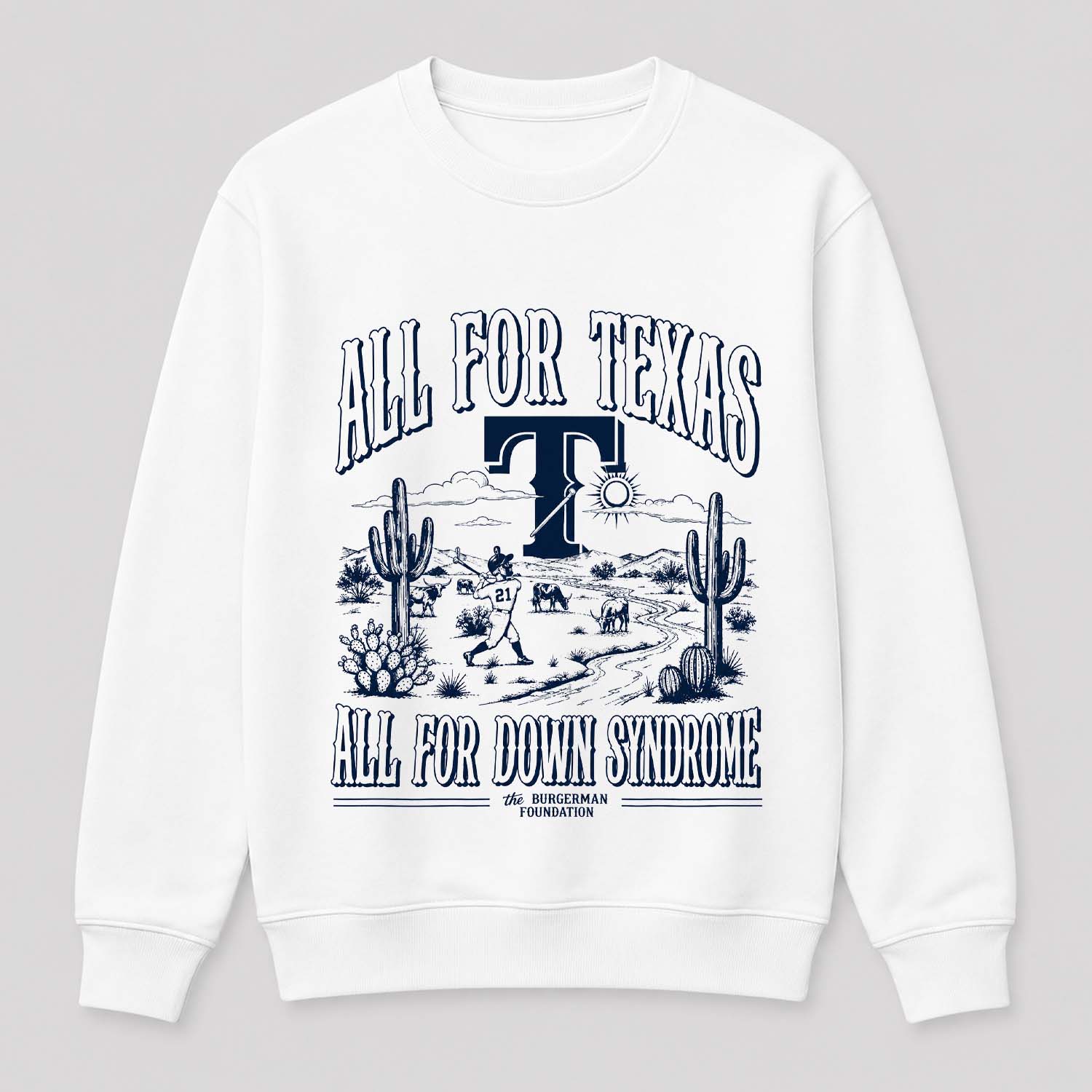 Texas Rangers All For Texas All For Down Syndrome Shirt