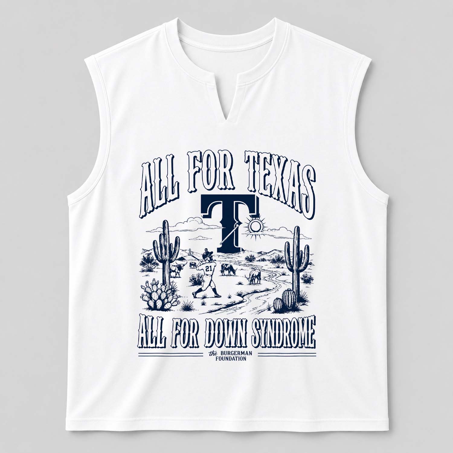 Texas Rangers All For Texas All For Down Syndrome Shirt