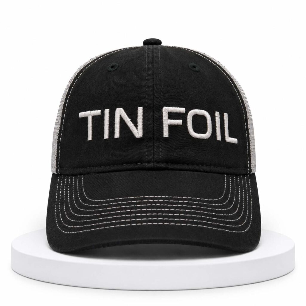 Tin Foil Trucker Hat Tin Foil Trucker Hat